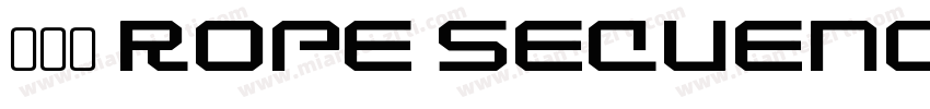 圈码字 ROPE SEQUENCE NUMBER ST字体转换